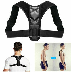 Adjustable Posture Corrector Upper Back Shoulder Support Brace Belt Strap
