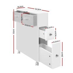 Artiss Bathroom Cabinet Storage Toilet Organiser
