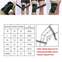 3D Weaving Knee Brace Breathable Sleeve Support Gym Jogging Sports Joint Pain