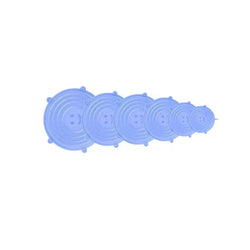 6Pcs Stretch Reusable Silicone Bowl Wraps Food Saver Cover Seal Lids Food Cover