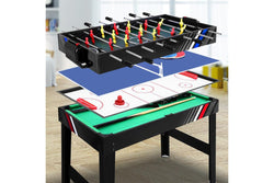 4-in-1 Games Table Soccer Foosball Pool Table Tennis Air Hockey Home Party Gift