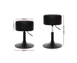 Artiss Kitchen Bar Stools Accent Chairs Gas Lift Stool Swivel Barstools Leather Black