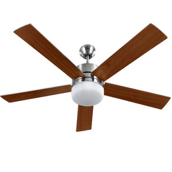 52'' Ceiling Fan w/Light Wall Control 2-sided Blades