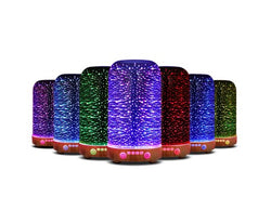 Devanti Aromatherapy Diffuser Aroma Humidifier Ultrasonic 3D Light Essential Oil