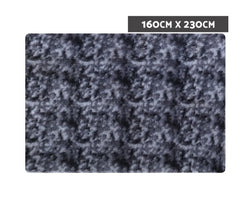 Artiss Gradient Shaggy Rug 160x230cm Carpet Area Rugs Dark Grey