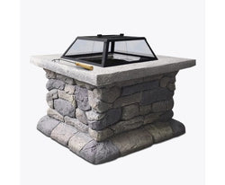 Grillz Fire Pit Table Square 55cm