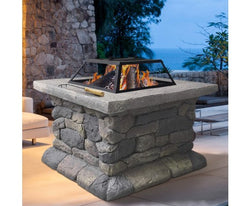 Grillz Fire Pit Table Square 55cm