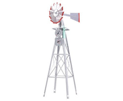 Garden Windmill 4FT 146cm Metal Ornaments Outdoor Decor Ornamental Wind Will