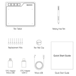 Gaomon S620 6.5x4 Inch Anime Digital Graphic Tablet Art Writing Board for Drawing & Game OSU with 8192 Pressure Battery-Free Pen