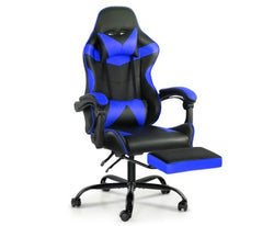 Artiss Gaming Office Chairs Computer Seating Racing Recliner Footrest Black Blue