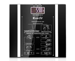Everfit Bathroom Scales Digital Body Fat Scale 180KG Electronic Monitor Tracker