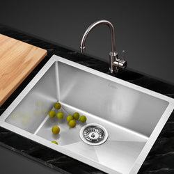 Cefito 540x440mm Stainless Steel Kitchen Laundry Sink Single Bowl Nano Silver