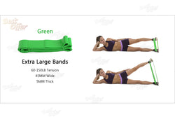 SET POWER Heavy Duty RESISTANCE BAND Gym Yoga LOOP Exercise Fitness Workout Band