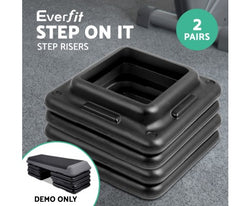 Everfit Set of 4 Areobic Step Bench Step Risers