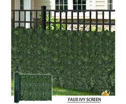 Artificial Ivy Leaf Hedging & Privacy Screen (shade cloth backing) 3m x 1m Roll