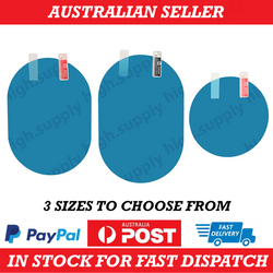 2Pcs Rainproof Car Rearview Mirror Sticker Anti-fog Protective Film Rain Shield