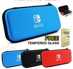 Nintendo Switch Shell Carrying Case Protective Storage Bag Cover + Screen Glass