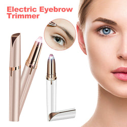 Electric Eyebrow Trimmer Finishing Touch Flawless Brows LED Light Hair Remover